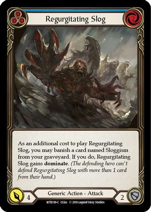 Image of Regurgitating Slog (Blue) [U-WTR199] (Welcome to Rathe Unlimited)  Unlimited Rainbow Foil
