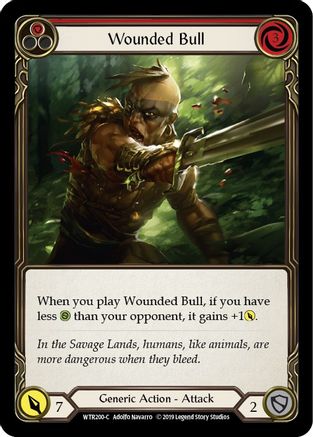 Image of Wounded Bull (Red) [WTR200-C] (Welcome to Rathe)  Alpha Print Normal