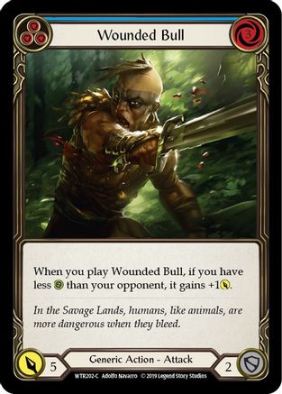 Image of Wounded Bull (Blue) [WTR202-C] (Welcome to Rathe)  Alpha Print Normal
