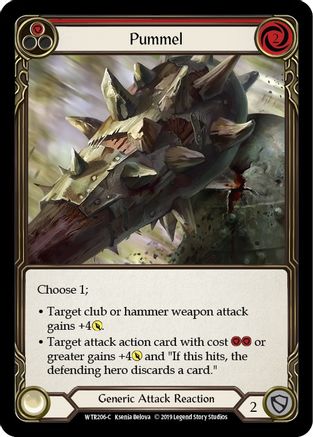 Image of Pummel (Red) [U-WTR206] (Welcome to Rathe Unlimited)  Unlimited Rainbow Foil