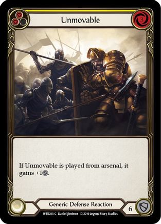 Image of Unmovable (Yellow) [U-WTR213] (Welcome to Rathe Unlimited)  Unlimited Rainbow Foil