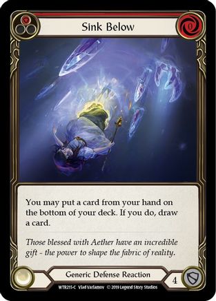 Image of Sink Below (Red) [WTR215-C] (Welcome to Rathe)  Alpha Print Rainbow Foil