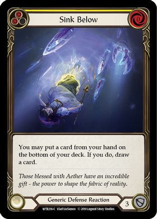 Image of Sink Below (Yellow) [WTR216-C] (Welcome to Rathe)  Alpha Print Rainbow Foil