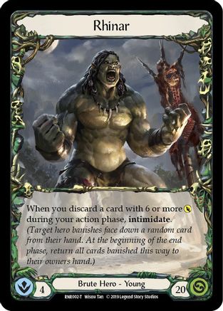 Image of Rhinar [RNR002-T] (Rhinar Hero Deck)  1st Edition Normal