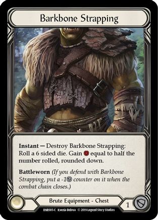 Image of Barkbone Strapping [RNR005-C] (Rhinar Hero Deck)  1st Edition Normal