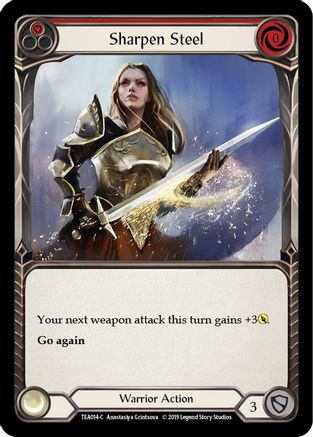 Image of Sharpen Steel (Red) [TEA014-C] (Dorinthea Hero Deck)  1st Edition Normal