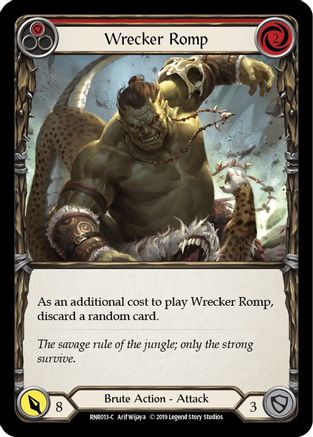 Image of Wrecker Romp (Red) [RNR013-C] (Rhinar Hero Deck)  1st Edition Normal