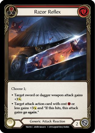 Image of Razor Reflex (Red) [TEA016-C] (Dorinthea Hero Deck)  1st Edition Normal
