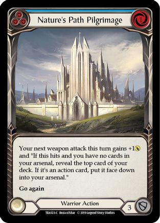 Image of Nature's Path Pilgrimage (Blue) [TEA023-C] (Dorinthea Hero Deck)  1st Edition Normal