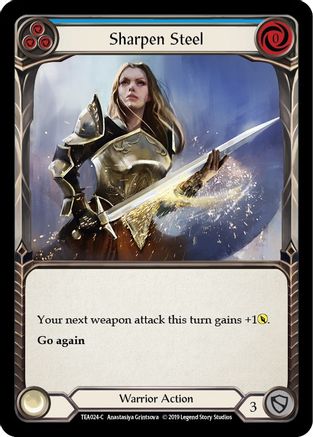 Image of Sharpen Steel (Blue) [TEA024-C] (Dorinthea Hero Deck)  1st Edition Normal