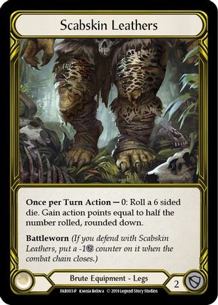 Image of Scabskin Leathers [FAB003-P] (Promo)  1st Edition Cold Foil - Golden