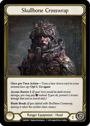 Image of Skullbone Crosswrap [FAB009-P] (Promo)  1st Edition Cold Foil - Golden