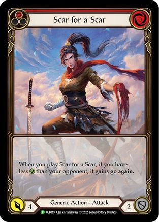 Image of Scar for a Scar [FAB015] (Promo)  1st Edition Rainbow Foil