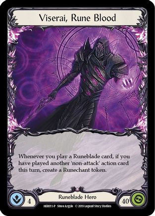 Image of Viserai, Rune Blood [HER011-P] (Promo)  1st Edition Cold Foil