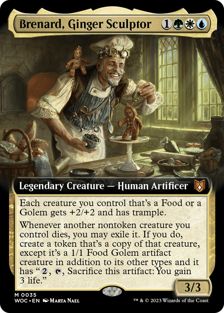 Image of Brenard, Ginger Sculptor (Extended Art) [Wilds of Eldraine Commander]