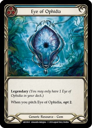 Image of Eye of Ophidia [ARC000-F] (Arcane Rising)  1st Edition Cold Foil