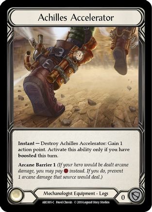 Image of Achilles Accelerator [U-ARC005] (Arcane Rising Unlimited)  Unlimited Normal