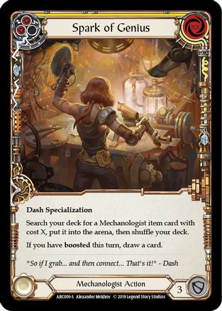 Image of Spark of Genius [ARC009-S] (Arcane Rising)  1st Edition Normal