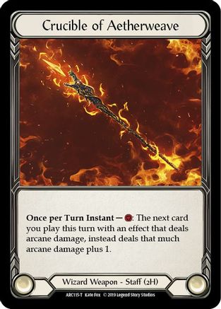 Image of Crucible of Aetherweave // Teklo Plasma Pistol [U-ARC115 // U-ARC003] (Arcane Rising Unlimited)