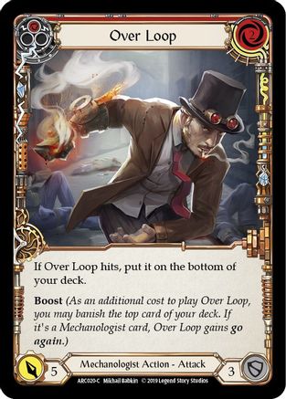 Image of Over Loop (Red) [ARC020-C] (Arcane Rising)  1st Edition Normal