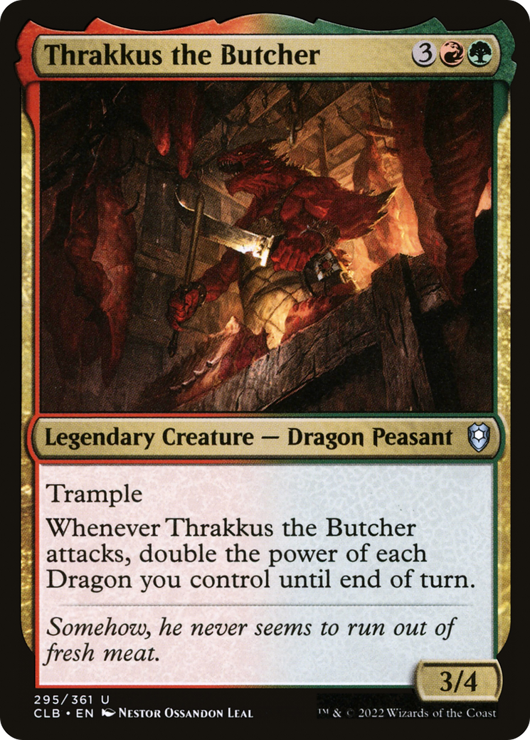 Image of Thrakkus the Butcher [Commander Legends: Battle for Baldur's Gate]