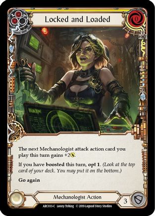 Image of Locked and Loaded (Yellow) [ARC033-C] (Arcane Rising)  1st Edition Normal