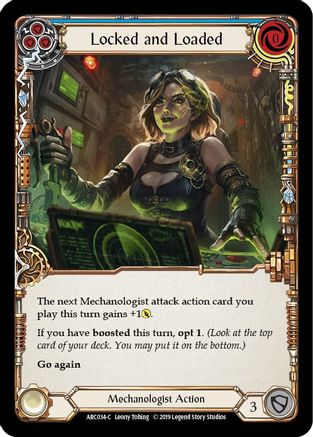 Image of Locked and Loaded (Blue) [ARC034-C] (Arcane Rising)  1st Edition Rainbow Foil