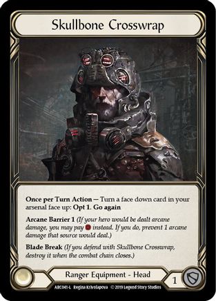 Image of Skullbone Crosswrap [ARC041-L] (Arcane Rising)  1st Edition Cold Foil