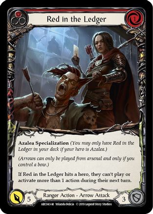 Image of Red in the Ledger [U-ARC043] (Arcane Rising Unlimited)  Unlimited Rainbow Foil