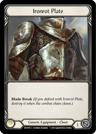 Image of Ironrot Plate [BVO005-C] (Bravo Hero Deck)  1st Edition Normal