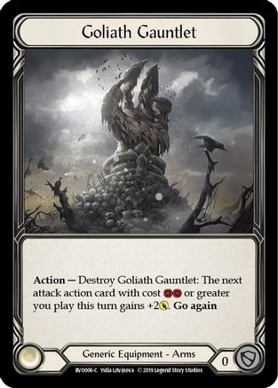 Image of Goliath Gauntlet [BVO006-C] (Bravo Hero Deck)  1st Edition Normal