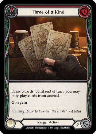 Image of Three of a Kind [ARC044-M] (Arcane Rising)  1st Edition Rainbow Foil