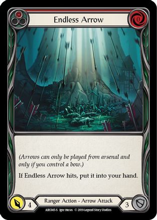 Image of Endless Arrow [U-ARC045] (Arcane Rising Unlimited)  Unlimited Rainbow Foil