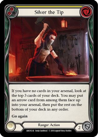 Image of Silver the Tip (Yellow) [U-ARC052] (Arcane Rising Unlimited)  Unlimited Rainbow Foil