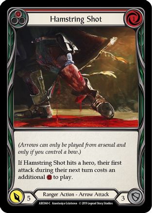 Image of Hamstring Shot (Red) [ARC060-C] (Arcane Rising)  1st Edition Normal