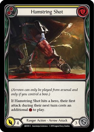 Image of Hamstring Shot (Yellow) [ARC061-C] (Arcane Rising)  1st Edition Normal