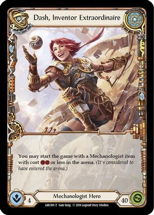 Image of Dash, Inventor Extraordinaire // Viserai, Rune Blood [U-ARC001 // U-ARC075] (Arcane Rising Unlimited)
