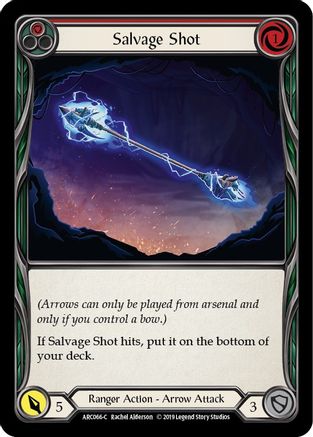 Image of Salvage Shot (Red) [ARC066-C] (Arcane Rising)  1st Edition Rainbow Foil