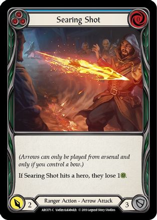 Image of Searing Shot (Blue) [U-ARC071] (Arcane Rising Unlimited)  Unlimited Normal