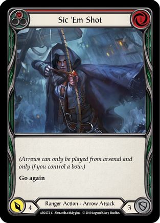 Image of Sic 'Em Shot (Red) [U-ARC072] (Arcane Rising Unlimited)  Unlimited Normal