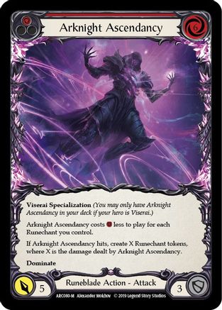 Image of Arknight Ascendancy [ARC080-M] (Arcane Rising)  1st Edition Normal