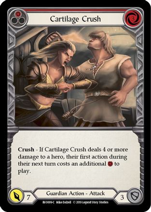 Image of Cartilage Crush (Red) [BVO009-C] (Bravo Hero Deck)  1st Edition Normal