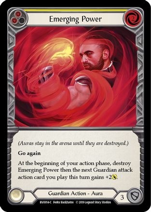 Image of Emerging Power (Yellow) [BVO014-C] (Bravo Hero Deck)  1st Edition Normal