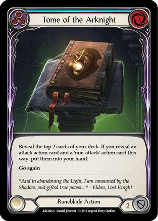 Image of Tome of the Arknight [ARC084-S] (Arcane Rising)  1st Edition Rainbow Foil