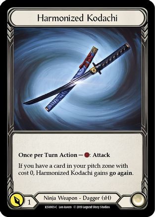 Image of Harmonized Kodachi [KSU003-C] (Katsu Hero Deck)  1st Edition Normal