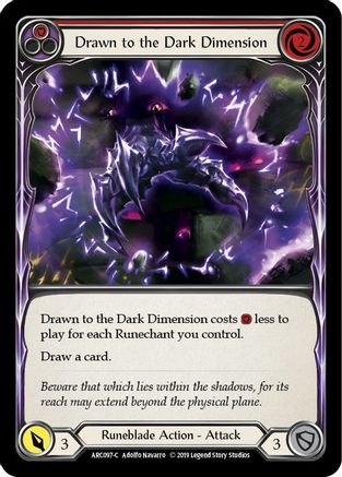 Image of Drawn to the Dark Dimension (Red) [U-ARC097] (Arcane Rising Unlimited)  Unlimited Normal