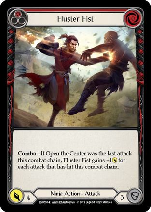 Image of Fluster Fist (Red) [KSU010-R] (Katsu Hero Deck)  1st Edition Normal