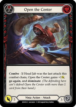 Image of Open the Center (Red) [KSU013-C] (Katsu Hero Deck)  1st Edition Normal