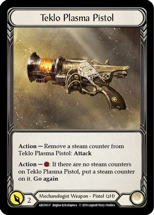 Image of Teklo Plasma Pistol // Viserai, Rune Blood [U-ARC003 // U-ARC075] (Arcane Rising Unlimited)