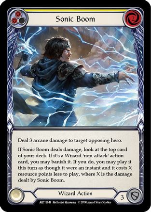 Image of Sonic Boom [ARC119-M] (Arcane Rising)  1st Edition Rainbow Foil